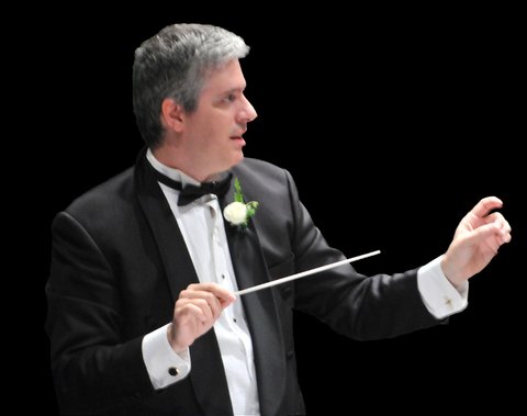 Conducting the Lafayette Concert Band